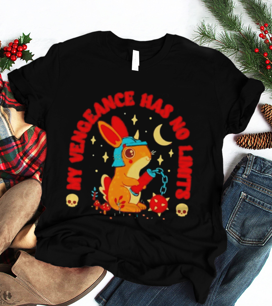 My Vengeance Has No Limits Killer Rabbit With Skull Moon And Stars T-Shirt