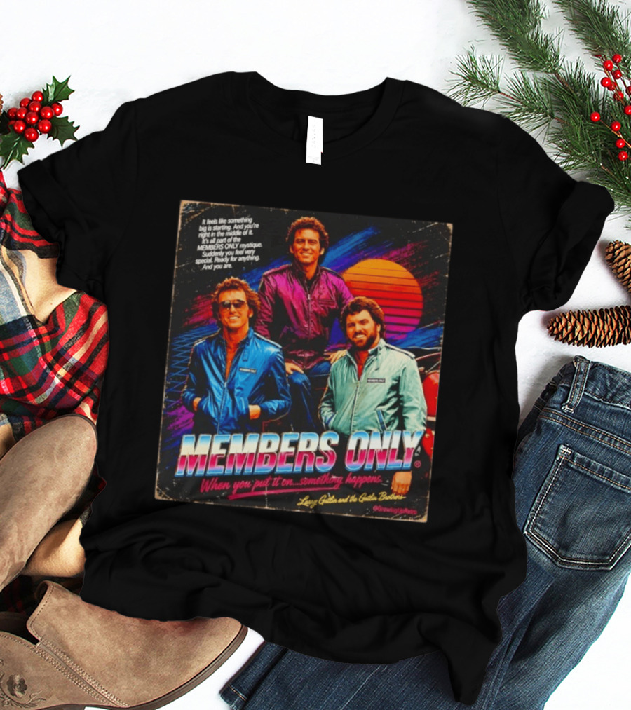 MEMBERS ONLY Larry Gatlin And The Gatlin Brothers Nostalgic 80s Style With Sunset T-Shirt