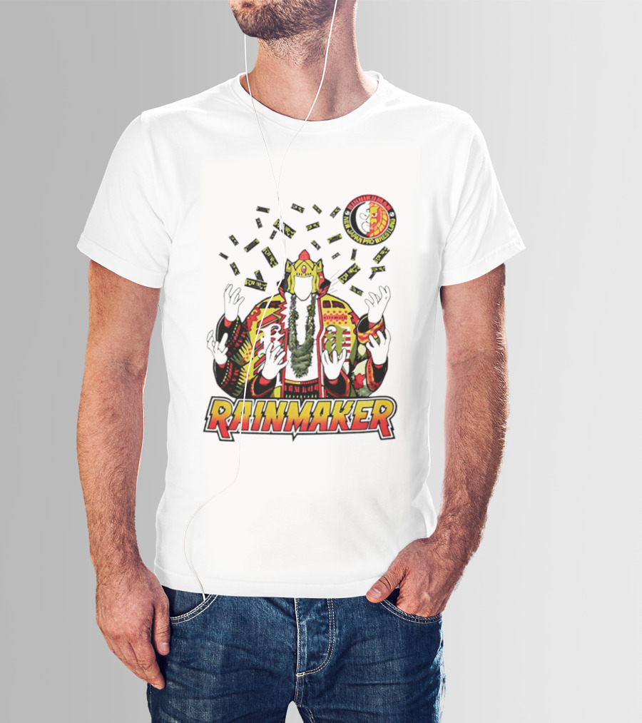 Kinnikuman New Japan Pro Wrestling Rainmaker Iconic Collab T-Shirt