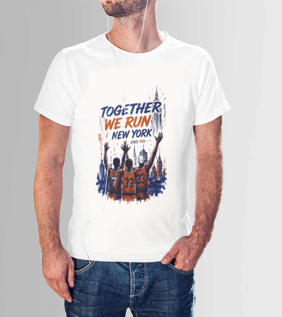 Together We Run New York Basketball Since 1999 Skyline Players T-Shirt