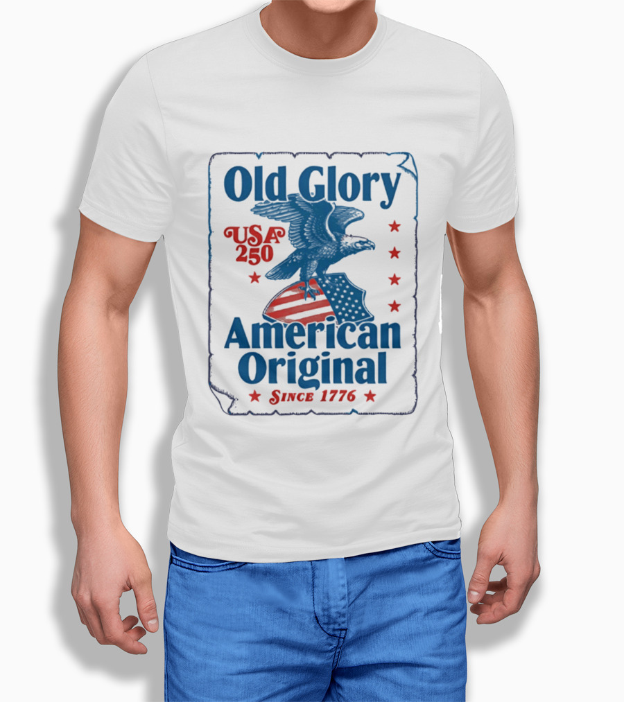 Old Glory USA 250 American Original Eagle Since 1776 T-Shirt