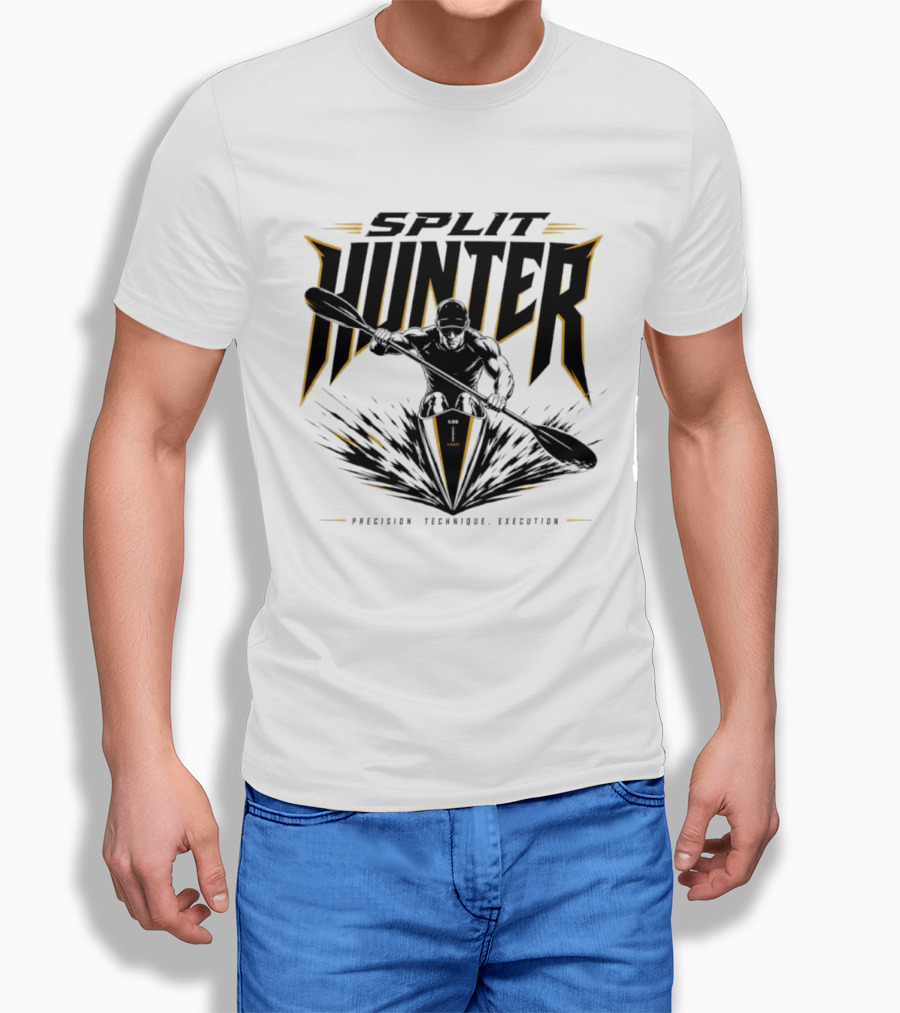 Split Hunter Kayaker Precision Technique Execution T-Shirt