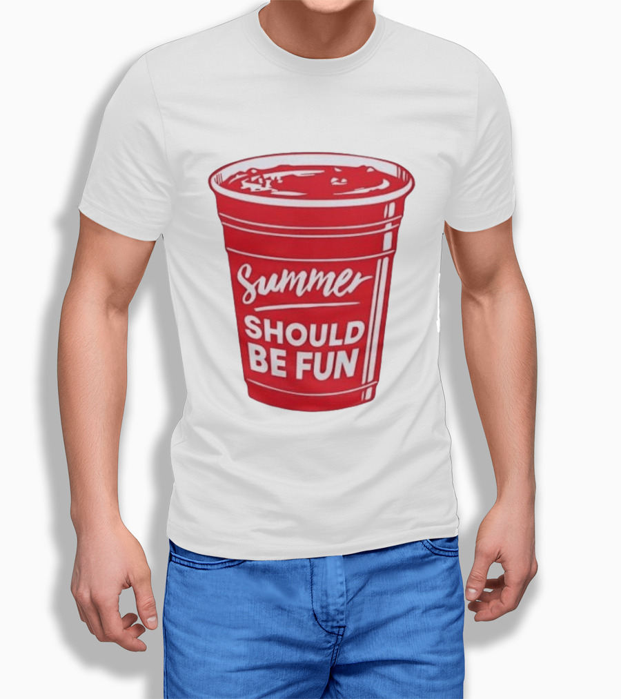 Summer Should Be Fun Red Cup Party Vibes T-Shirt
