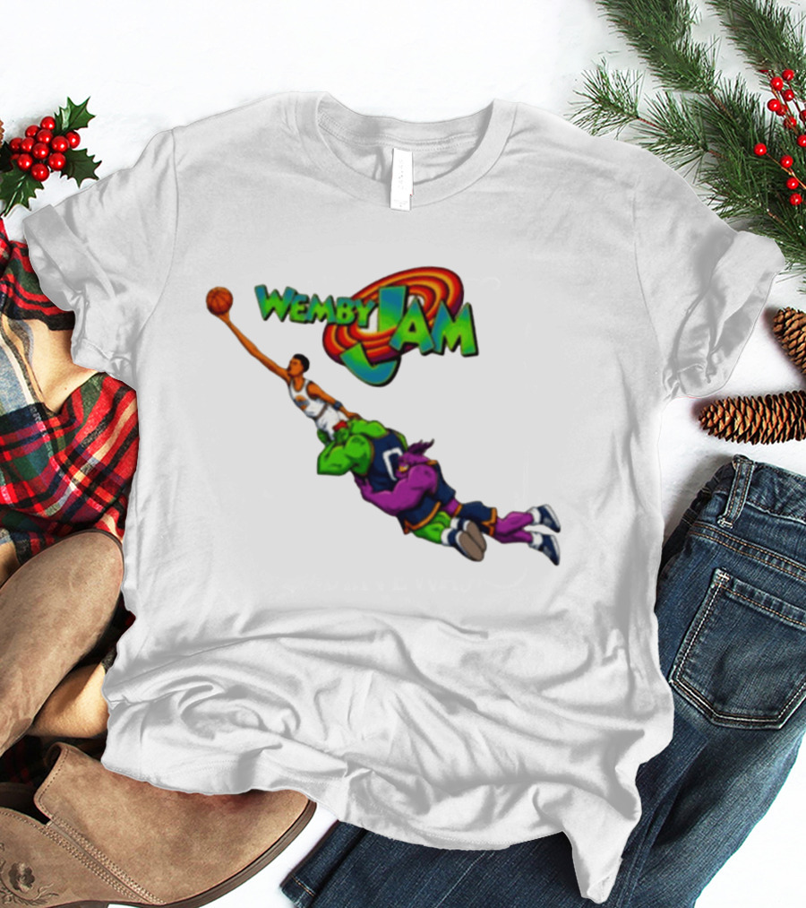 Wemby Jam Monstars Dunk 90s Basketball T-Shirt