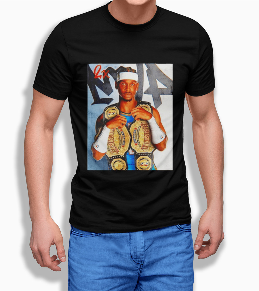 Shai Gilgeous Alexander 2X NBA MVP Champion Image T-Shirt