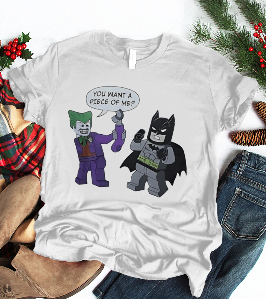 Lego Batman Vs Joker You Want A Piece Of Me Confrontation T-Shirt