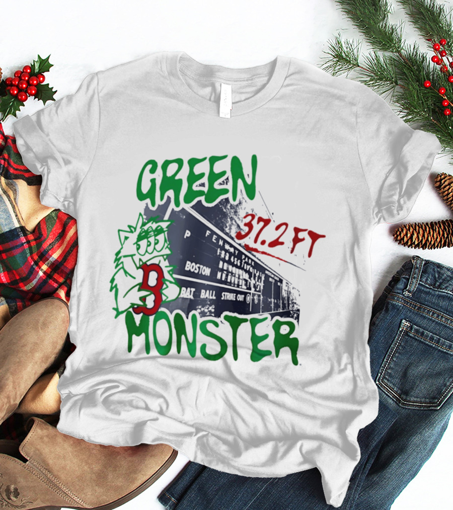 Boston Red Sox Green Monster Fenway 37.2 FT T-Shirt