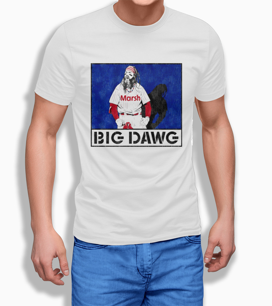 Brandon Marsh Philadelphia Phillies Big Dawg Marsh Baseball Player Image T-Shirt