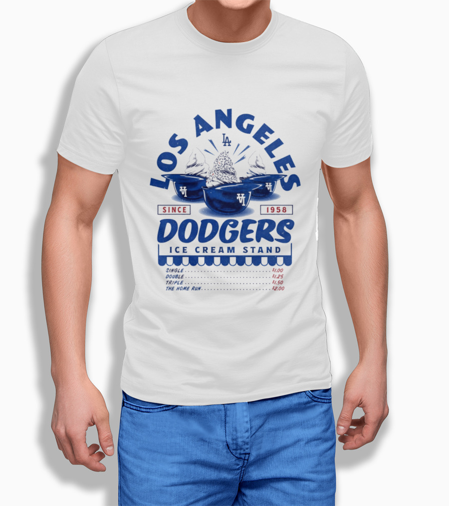 Los Angeles Dodgers Ice Cream Stand Since 1958 LA T-Shirt