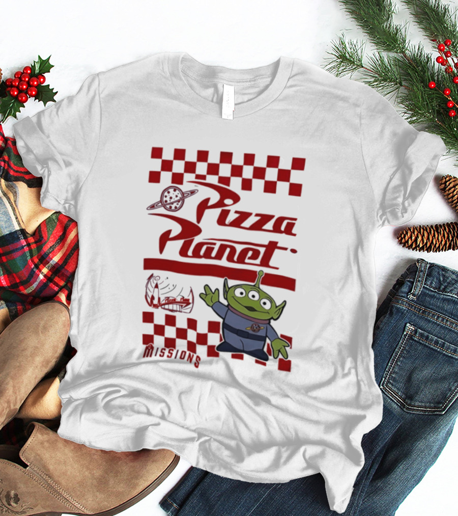 Pizza Planet Little Green Men Missions Disney Pixar Toy Story T-Shirt