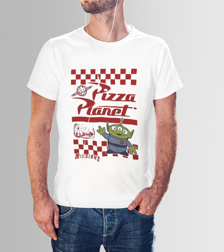 Pizza Planet Little Green Men Missions Disney Pixar Toy Story T-Shirt