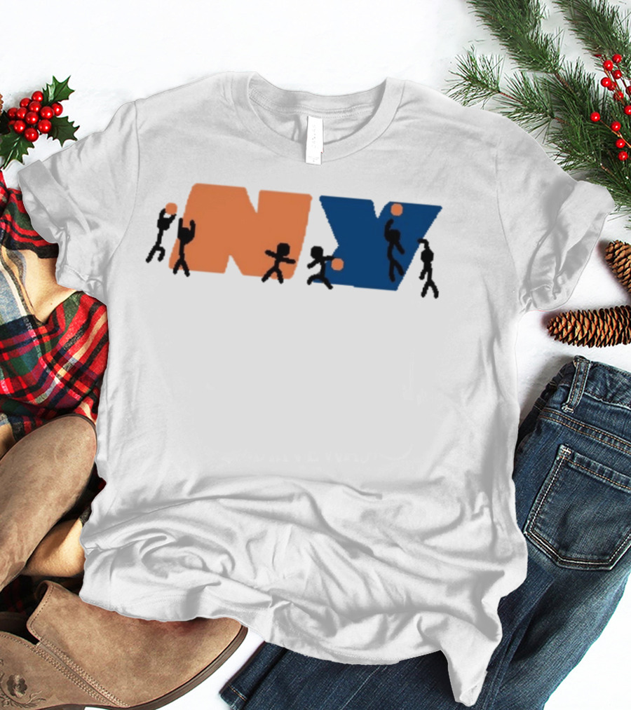 New York Knicks NBA NY Paint Basketball T-Shirt