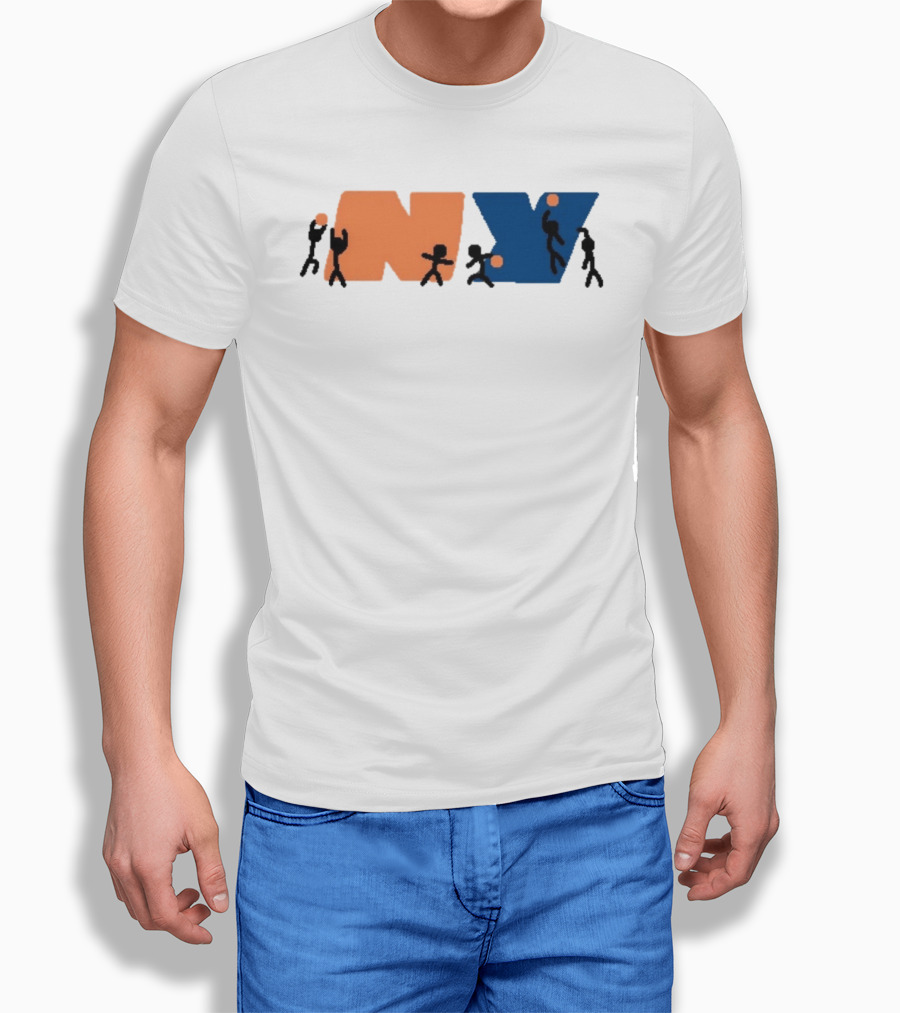 New York Knicks NBA NY Paint Basketball T-Shirt