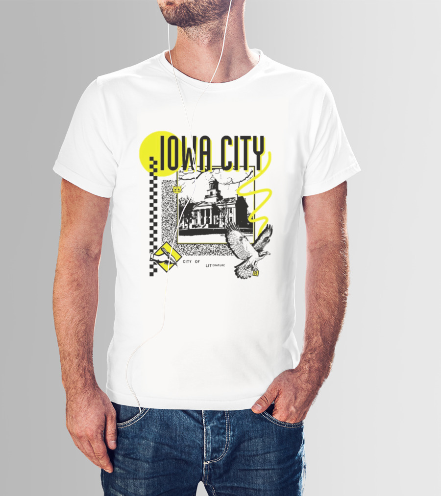 Iowa City University Old Capitol Literary Heritage Bird And Book T-Shirt