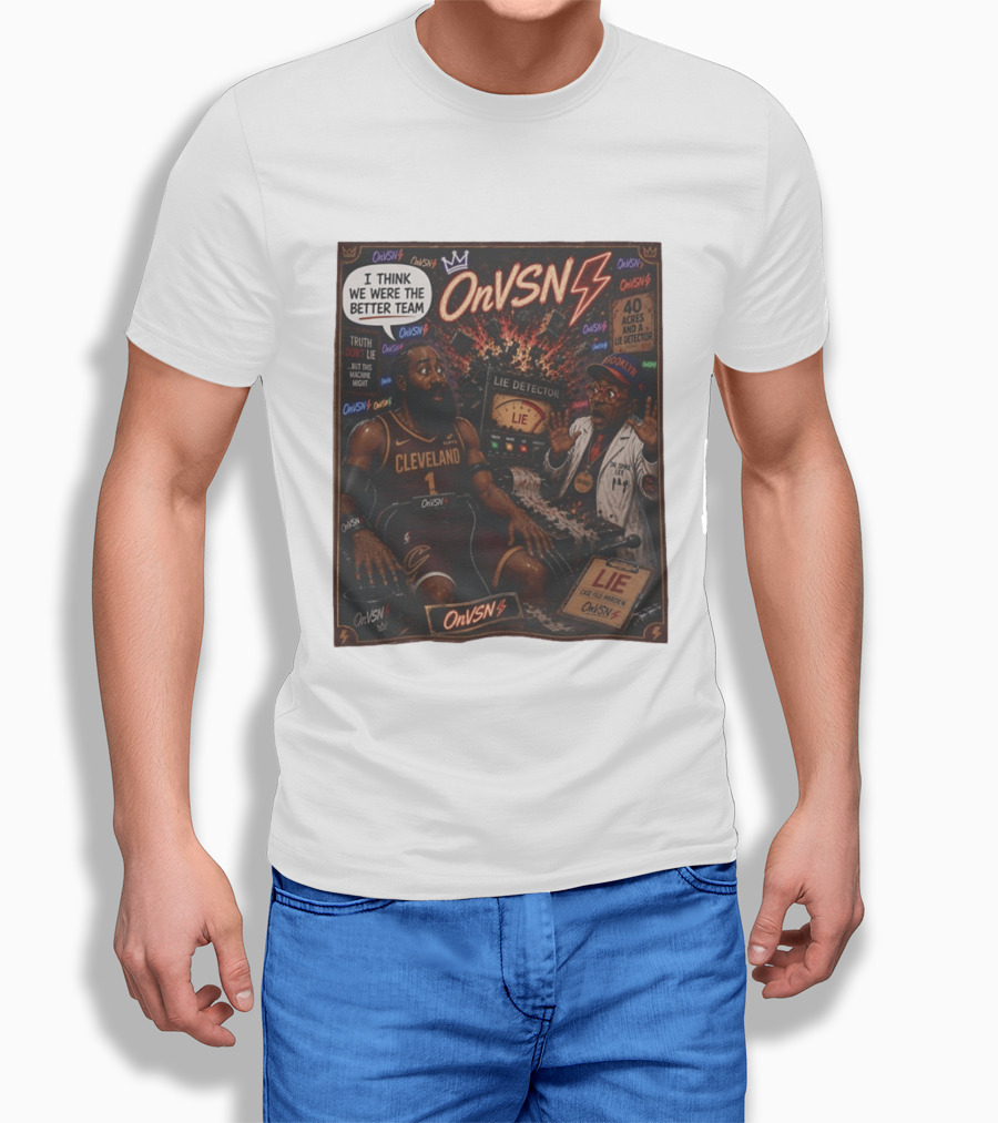 James Harden Dr Spike Lee Lie Detector I Think We Were The Better Team Cleveland T-Shirt