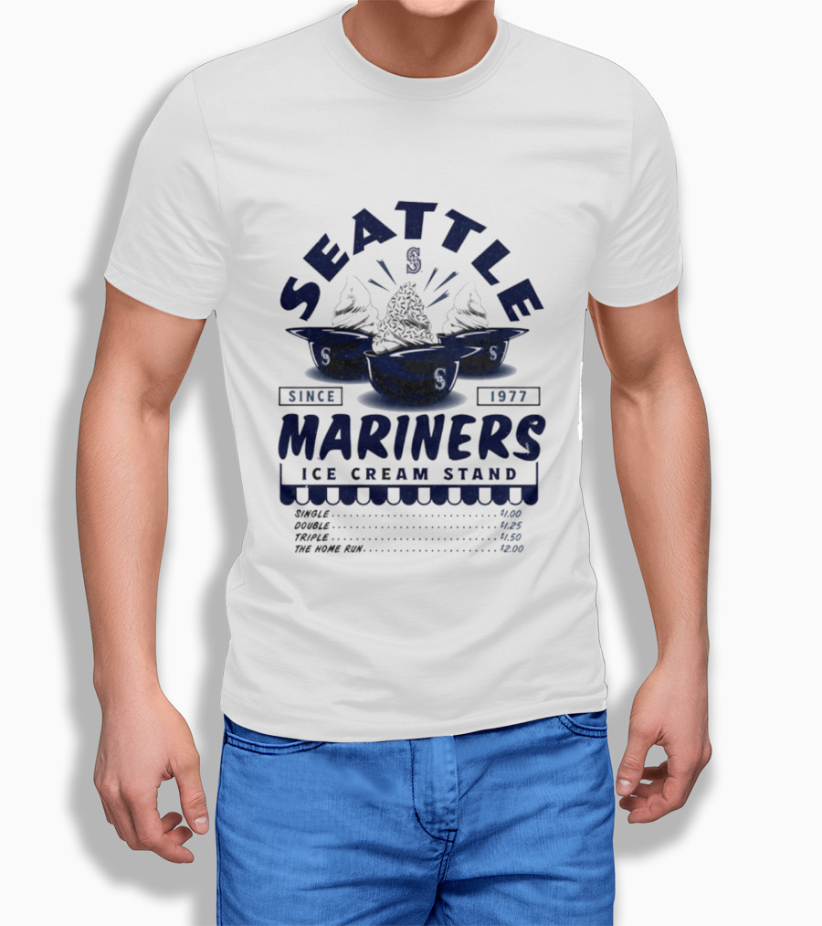 Seattle Mariners Since 1977 Ice Cream Stand Mariners T-Shirt