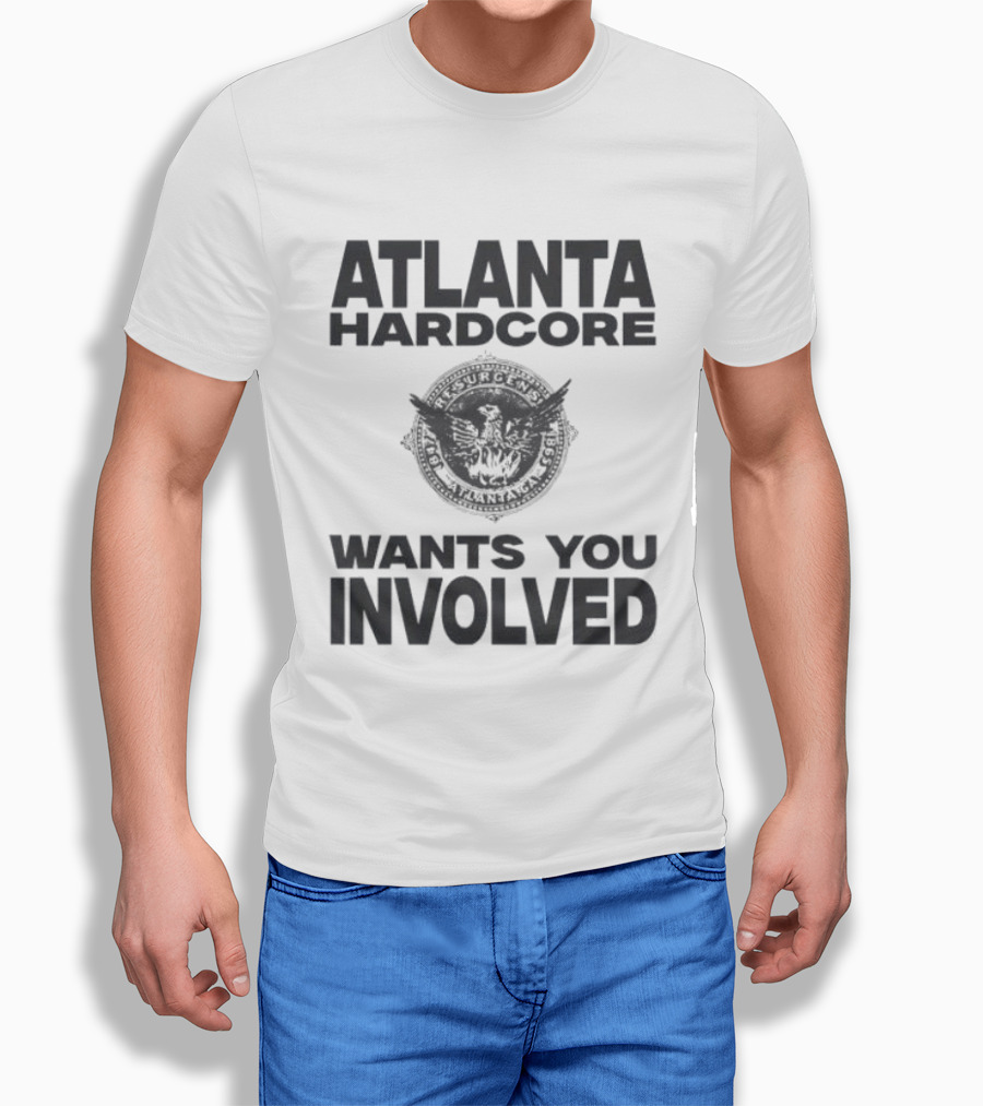 Atlanta Hardcore Wants You Involved Vintage Bulldog T-Shirt