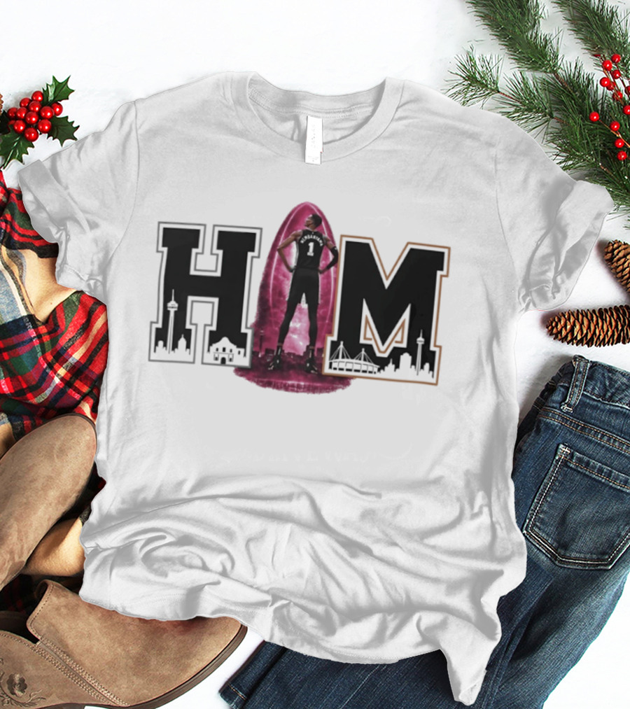HIM Victor Wembanyama San Antonio Basketball Alien Portal T-Shirt