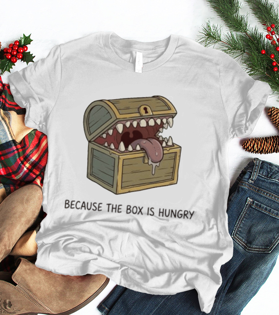 Mimic Chest Monster Because The Box Is Hungry Dungeons And Dragons Fantasy Gaming Creature T-Shirt
