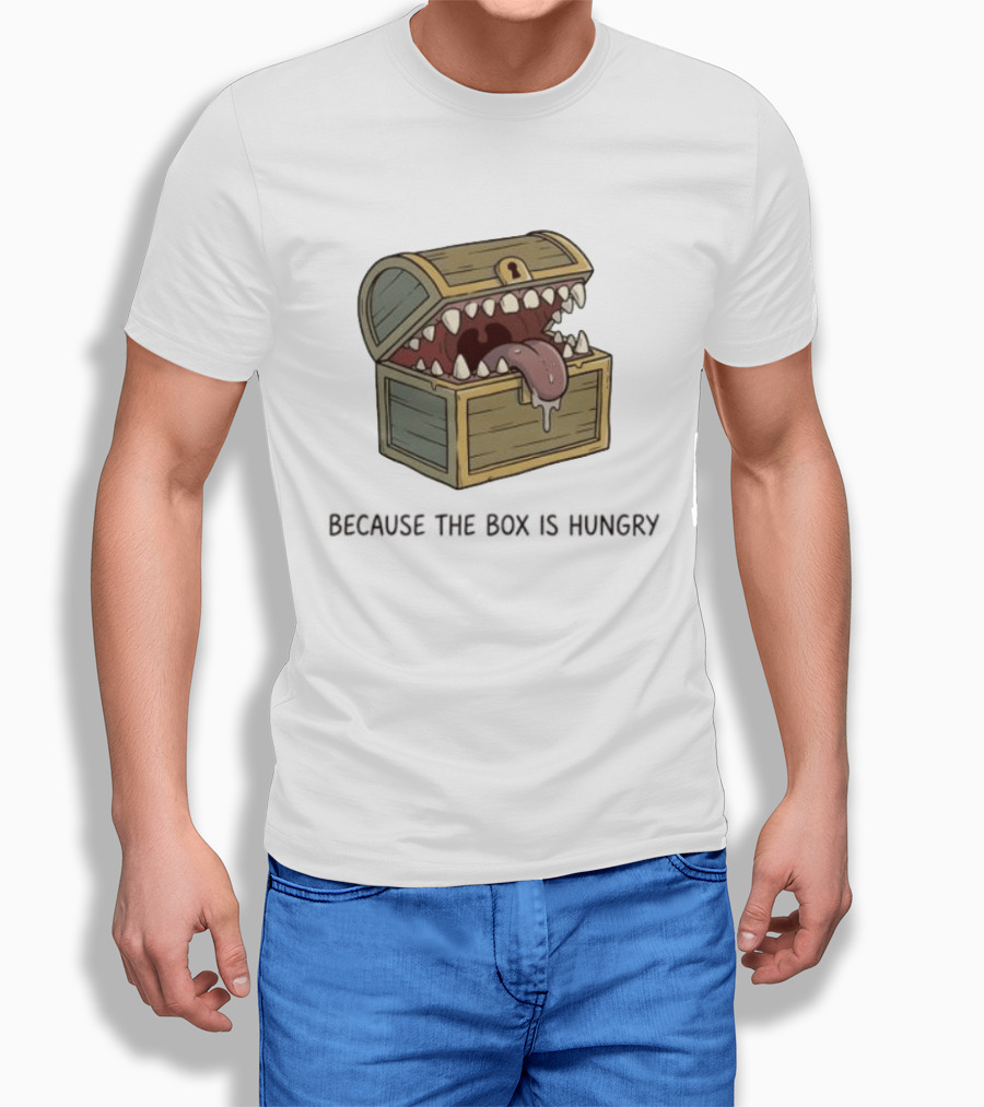 Mimic Chest Monster Because The Box Is Hungry Dungeons And Dragons Fantasy Gaming Creature T-Shirt