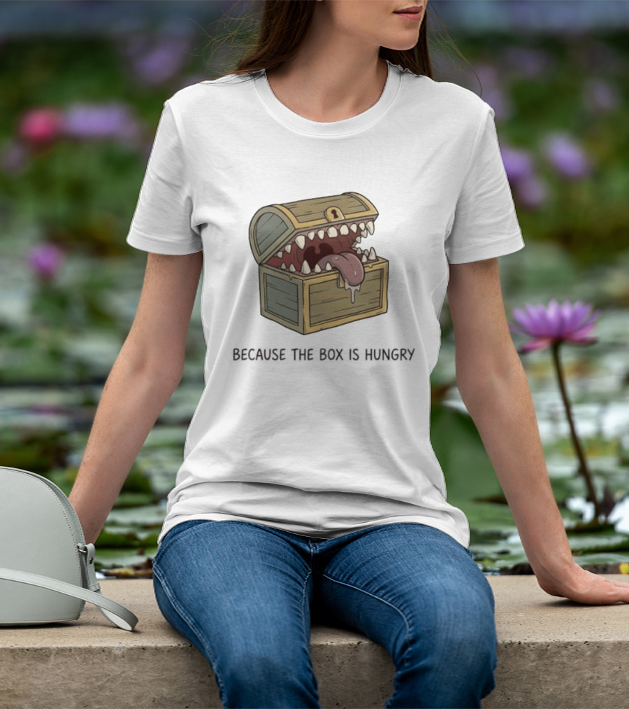 Mimic Chest Monster Because The Box Is Hungry Dungeons And Dragons Fantasy Gaming Creature T-Shirt