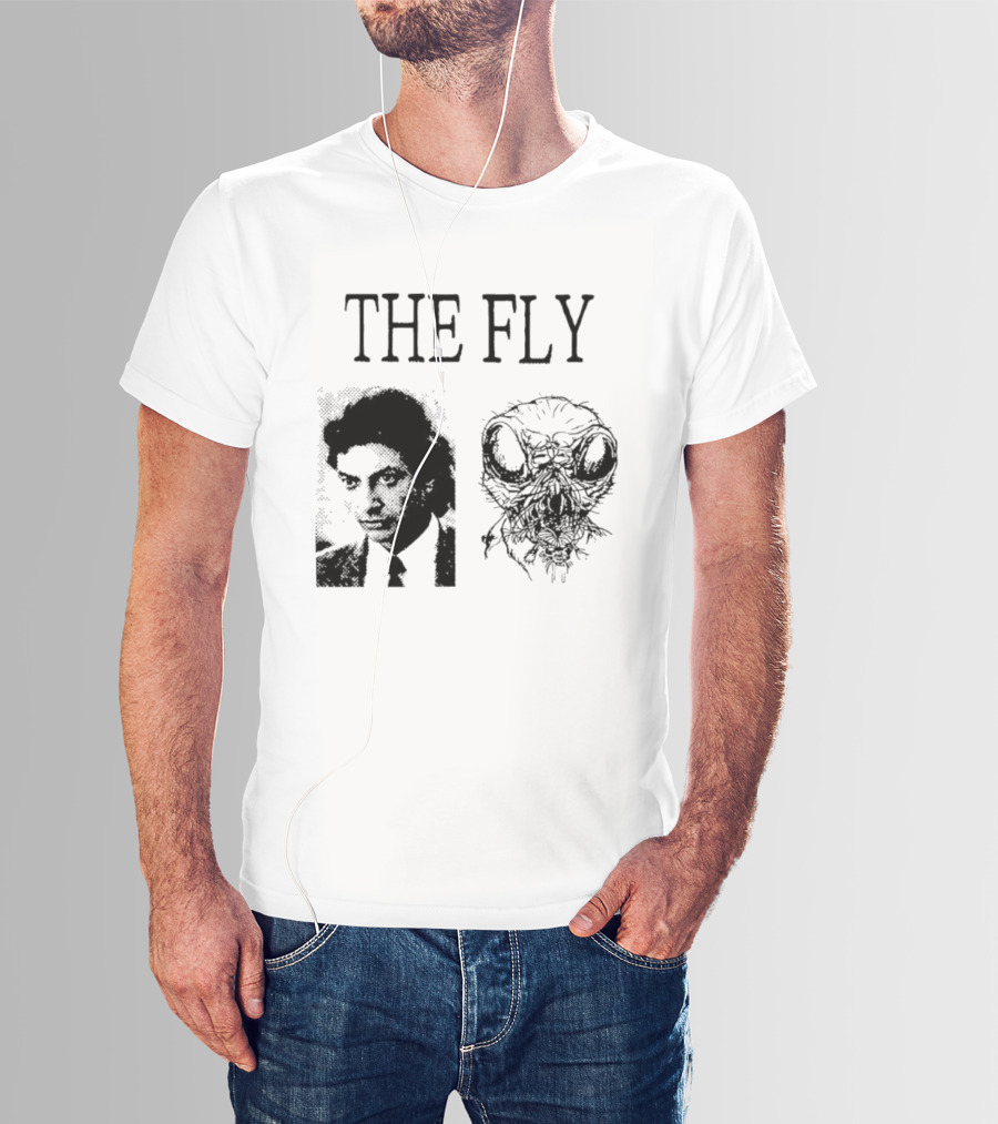The Fly Jeff Goldblum 1986 Horror Movie Iconic Transformation T-Shirt