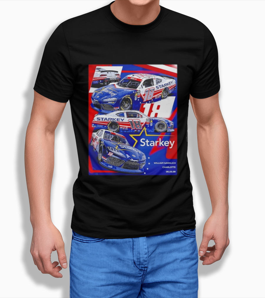 Starkey 18 William Sawalich Joe Gibbs Racing Charlotte Motor Speedway 05.23.26 T-Shirt