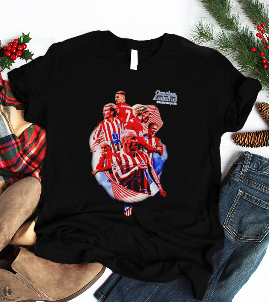 Atlético De Madrid Antoine Griezmann Number 7 2026 T-Shirt