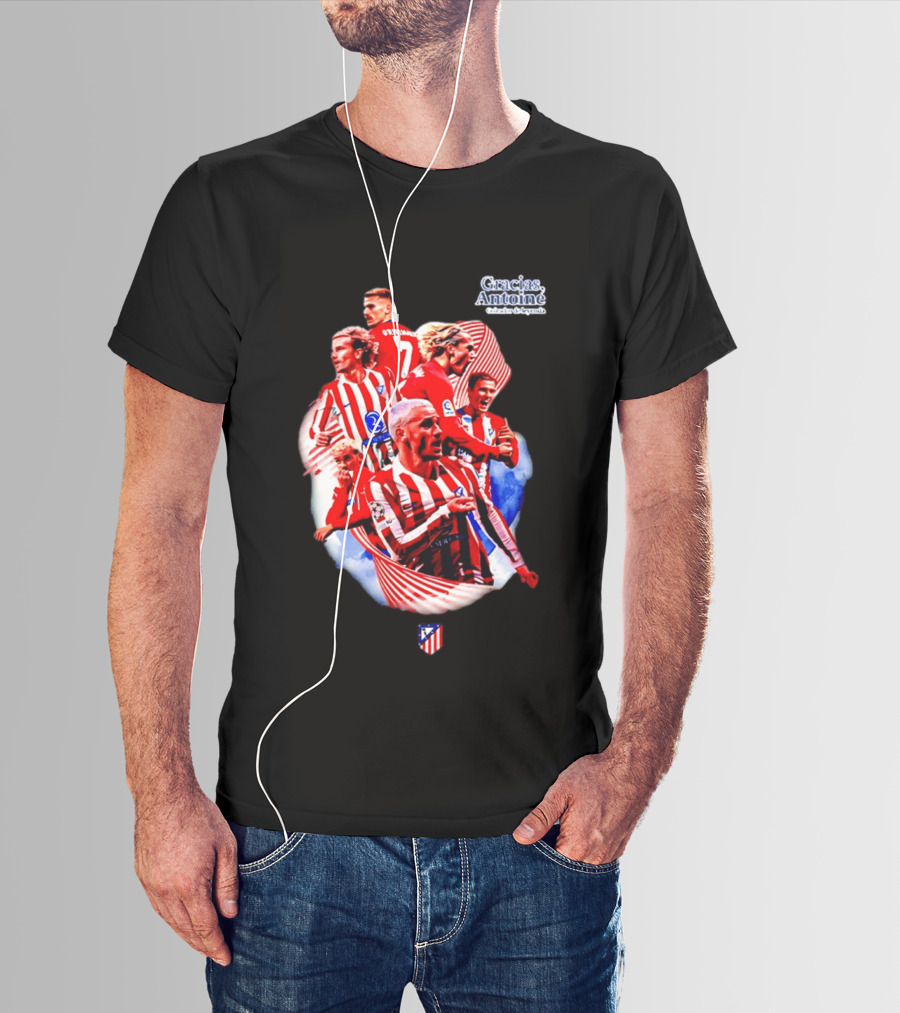 Atlético De Madrid Antoine Griezmann Number 7 2026 T-Shirt