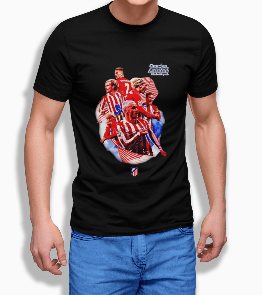 Atlético De Madrid Antoine Griezmann Number 7 2026 T-Shirt