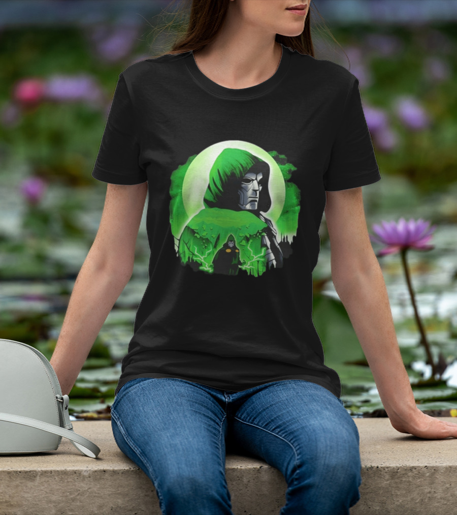 Doctor Doom Green Hooded Emperor Power T-Shirt