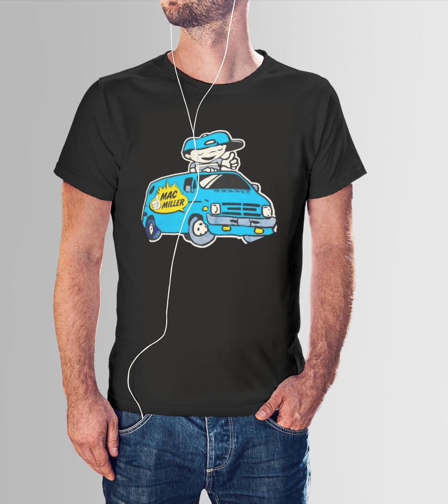Mac Miller Under The Influence Of Music Cartoon Van T-Shirt