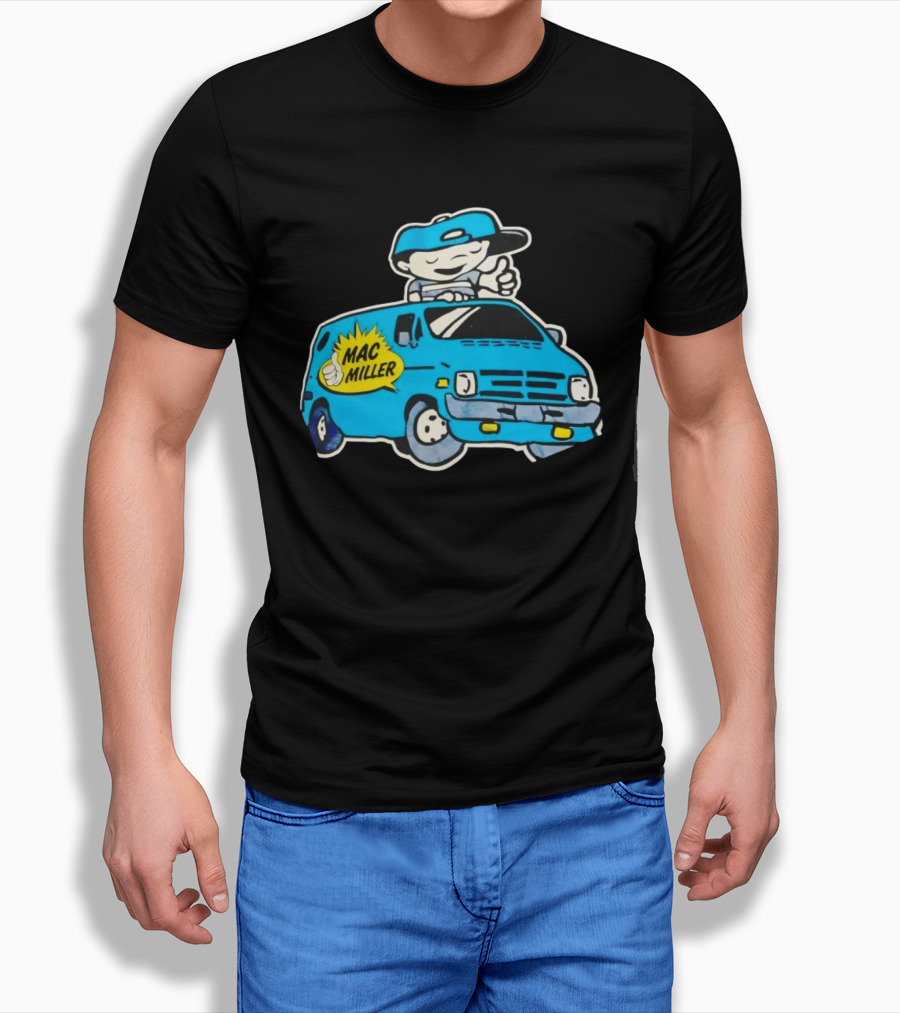 Mac Miller Under The Influence Of Music Cartoon Van T-Shirt