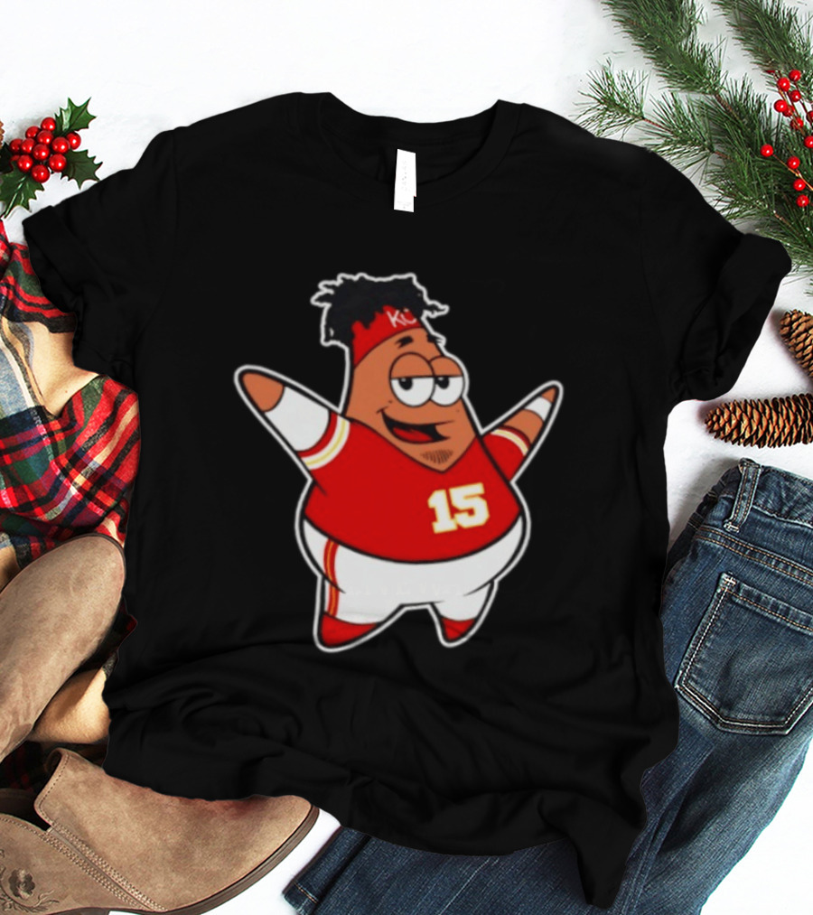 Patrick Star Mahomes 15 Kansas City Chiefs T-Shirt