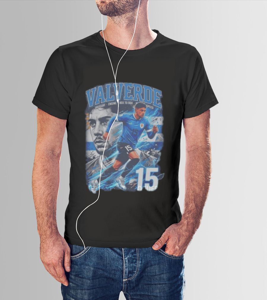 Valverde Uruguay Engine Box To Box Speed 15 T-Shirt