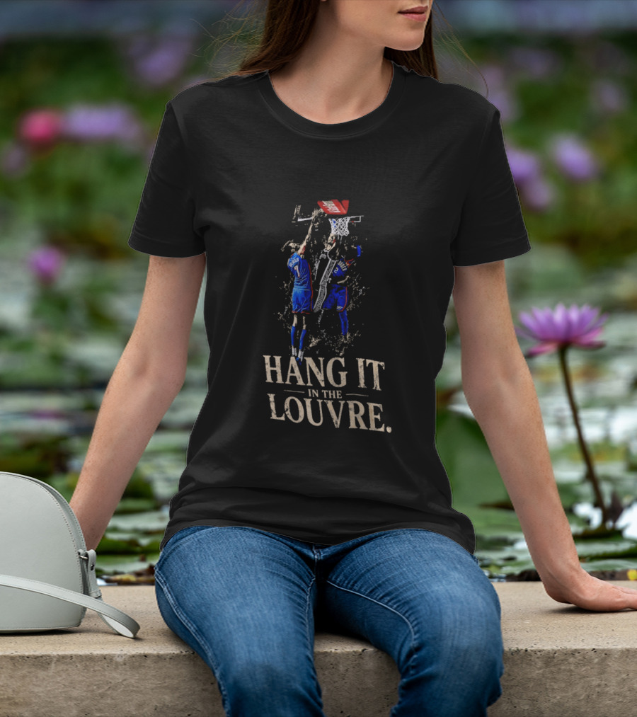 Victor Wembanyama Wemby Rising Above Chet And SGA Hang It In The Louvre T-Shirt