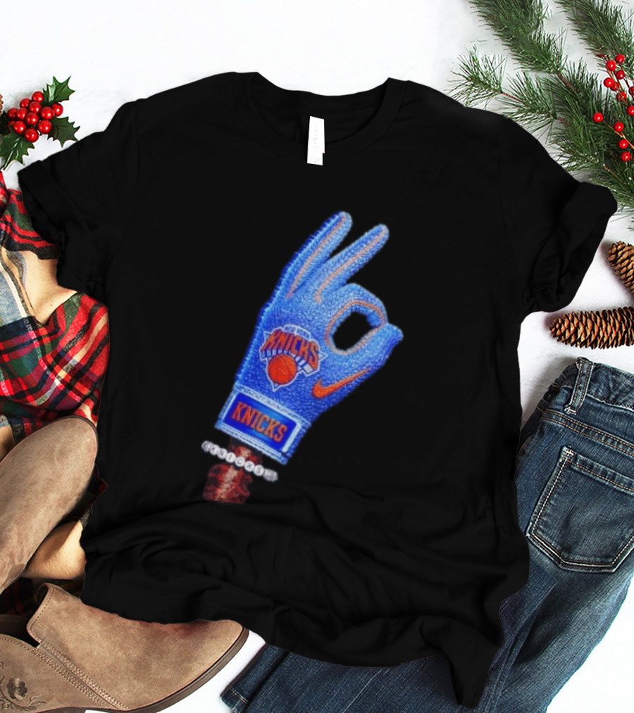 Drake Iceman New York Knicks Hand Glove Basketball T-Shirt
