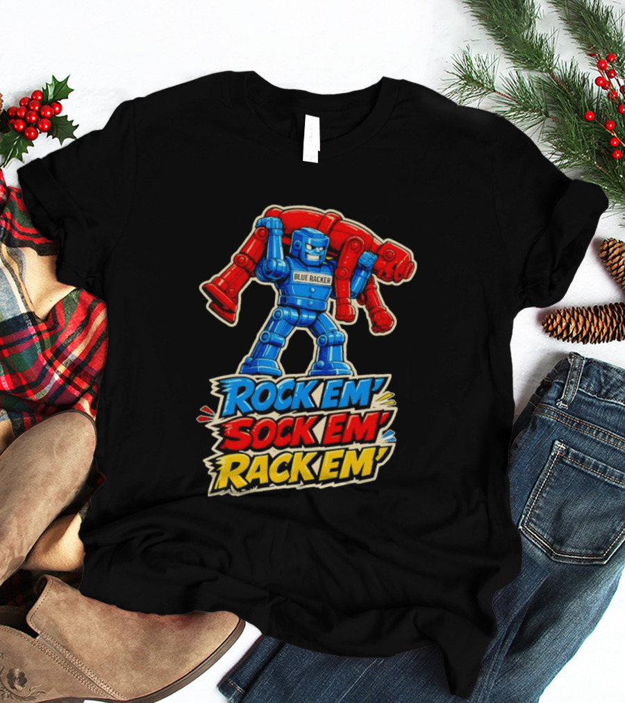 The Spiral Lucas DaSilva Blue Racker Rock Em' Sock Em' Rack Em T-Shirt