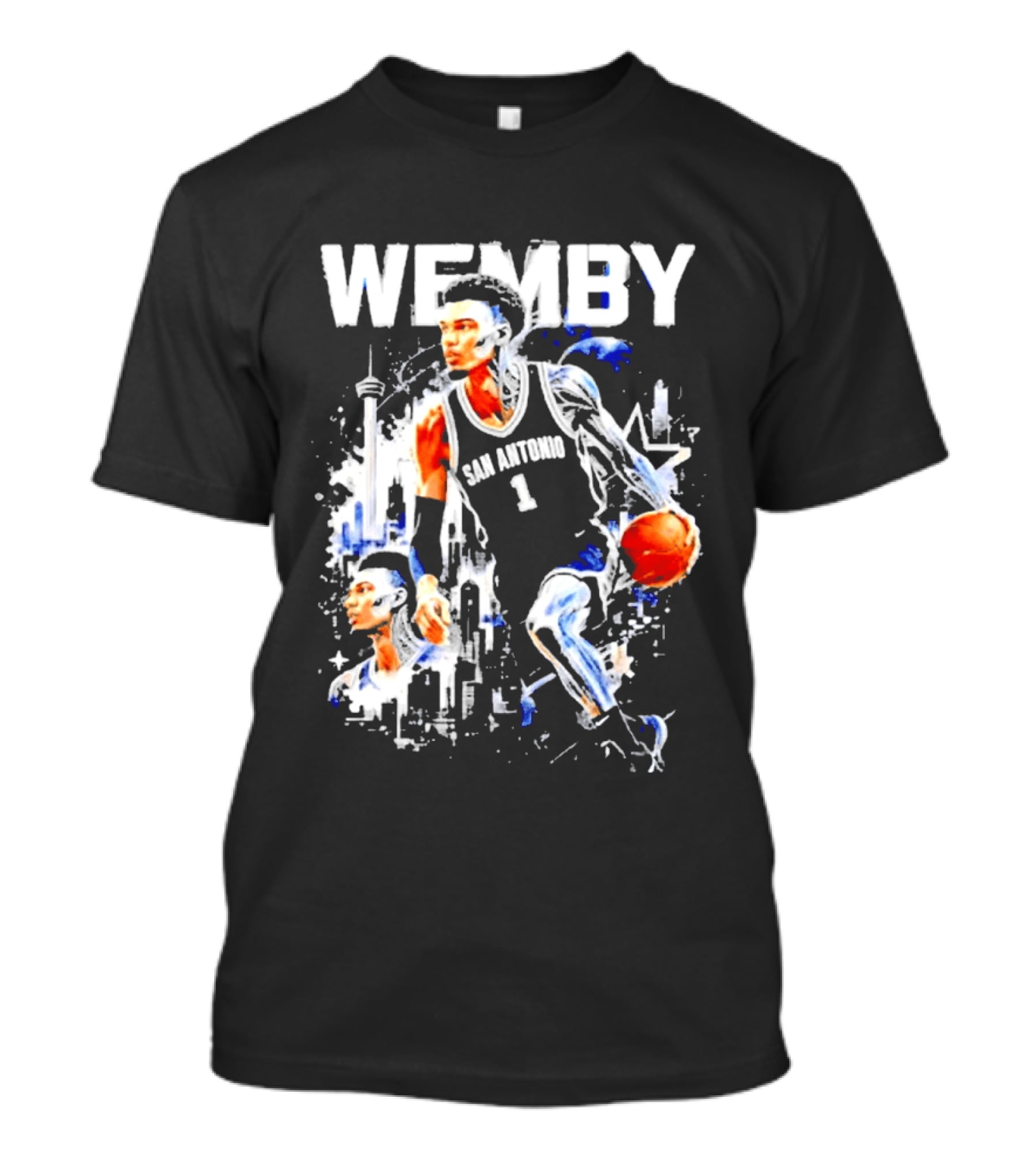 Wemby Half Alien Victor Wembanyama San Antonio Spurs Basketball Player T-Shirt
