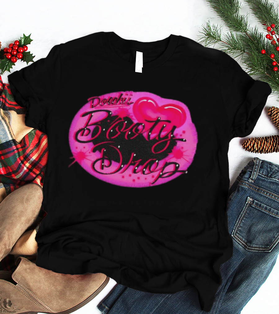 Doechii Booty Drop Heart Style Pink And Black Balloon T-Shirt