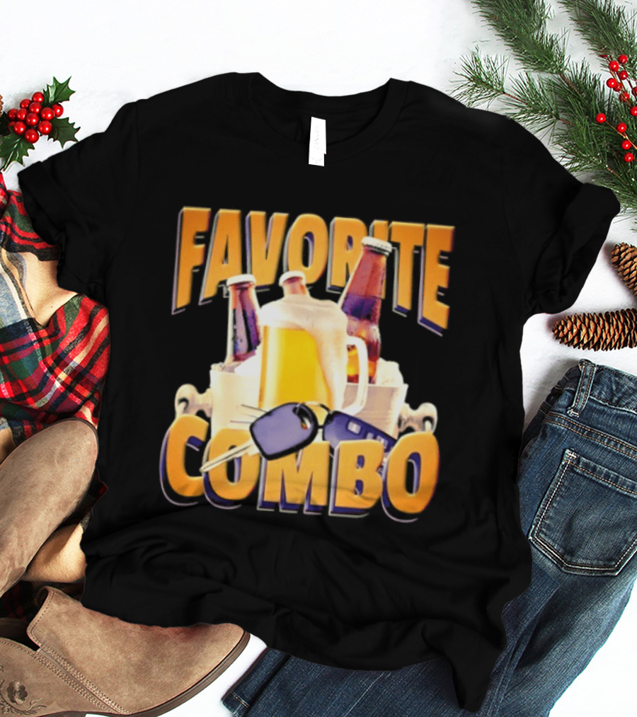 Favorite Combo Beer 90s Bootleg Bottles And T-Shirt