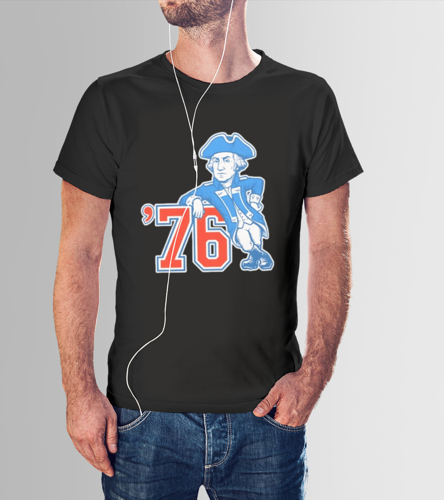 George Washington Bicentennial 1776 1976 Retro Style Patriot T-Shirt