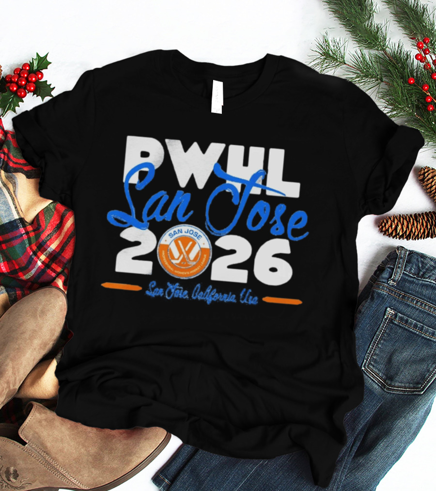 PWHL San Jose 2026 Professional Women's Hockey League California USA T-Shirt