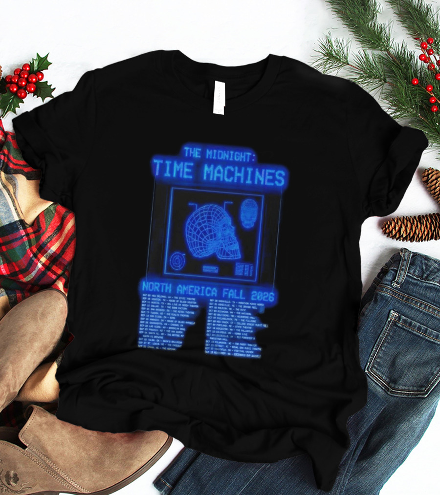 The Midnight Time Machines Tour Dates North America Fall 2026 T-Shirt