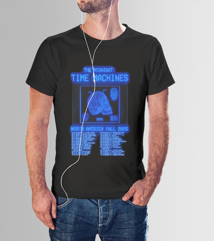 The Midnight Time Machines Tour Dates North America Fall 2026 T-Shirt