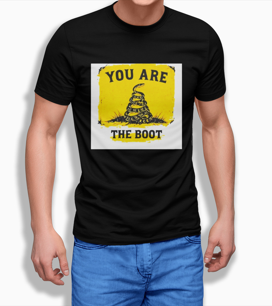 You Are The Boot ICE Gadsden Snake Yellow T-Shirt