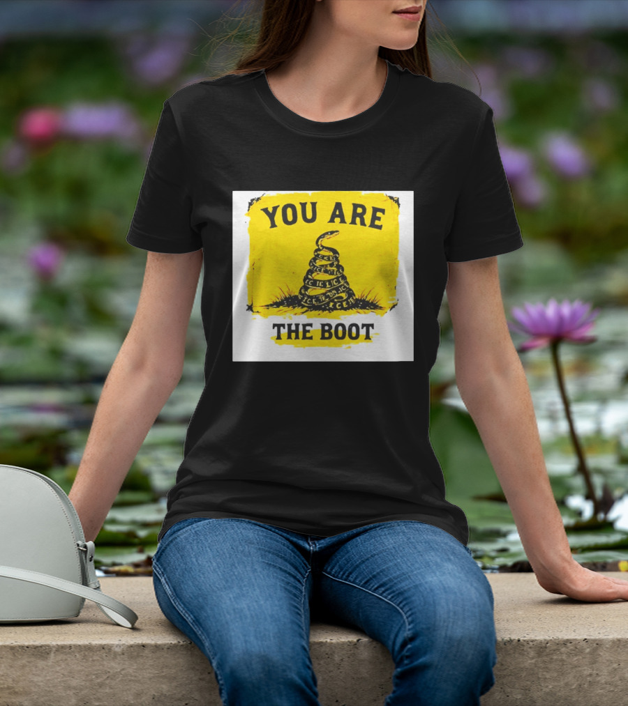 You Are The Boot ICE Gadsden Snake Yellow T-Shirt