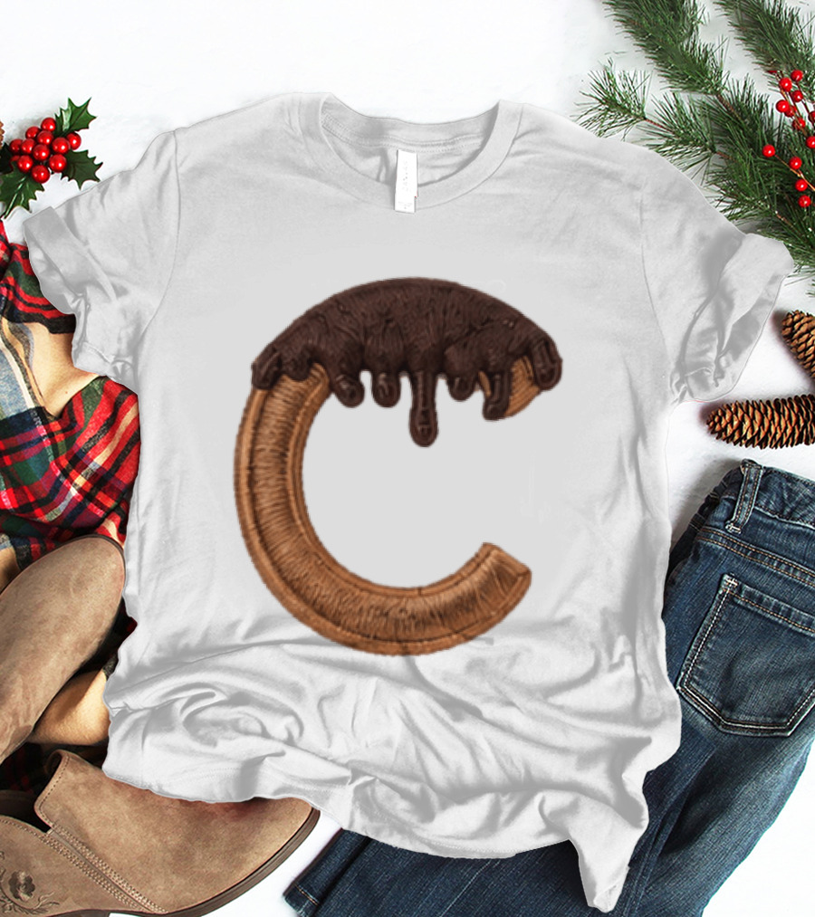 2026 Cubs Chocolate Dipped C Embroidery T-Shirt