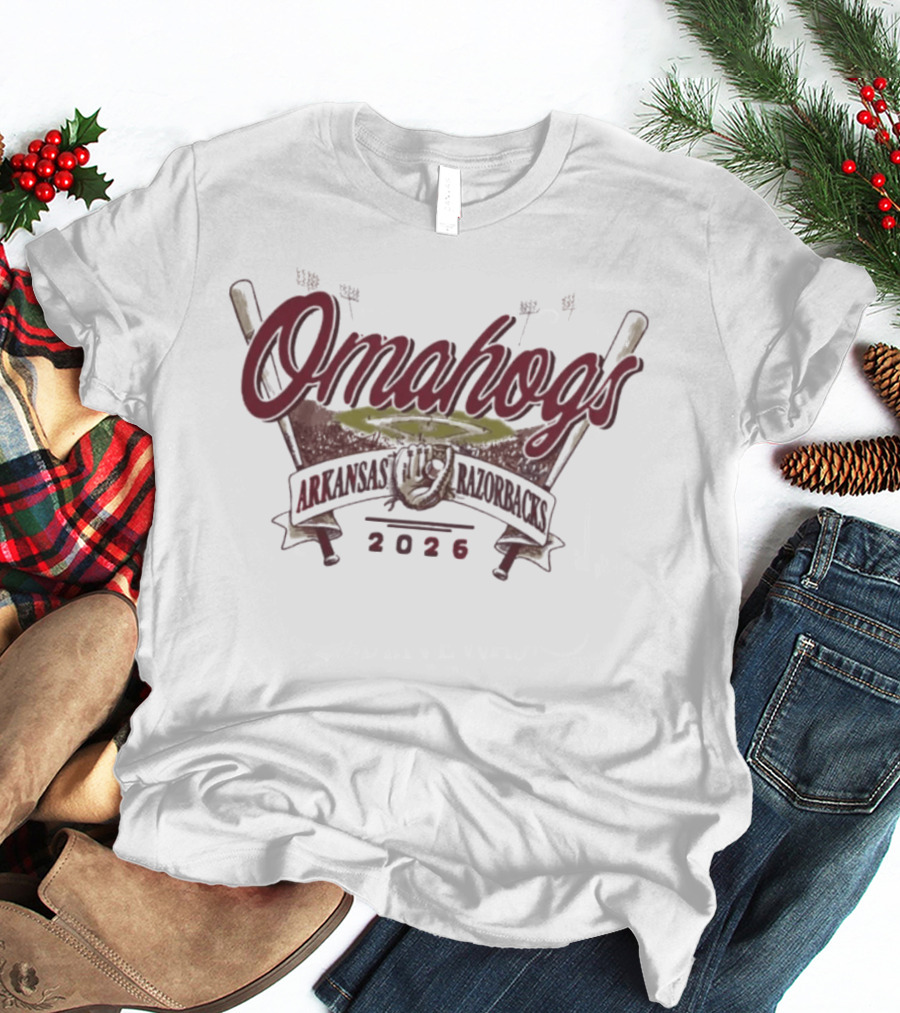 Arkansas Razorbacks Omahogs 2026 NCAA Baseball T-Shirt