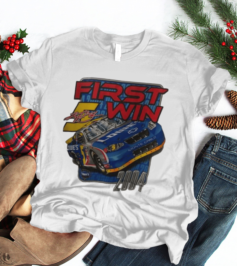 First Win 2004 Jimmie Johnson Lowe's Monte Carlo Hendrick Motorsports T-Shirt